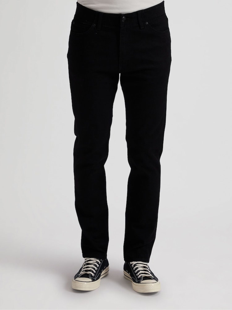 Lee Black Straight Fit Extreme Motion MVP Jeans - Image 1 of 6 Lee Black Straight Fit Extreme Motion MVP Jeans - Image 1 of 6