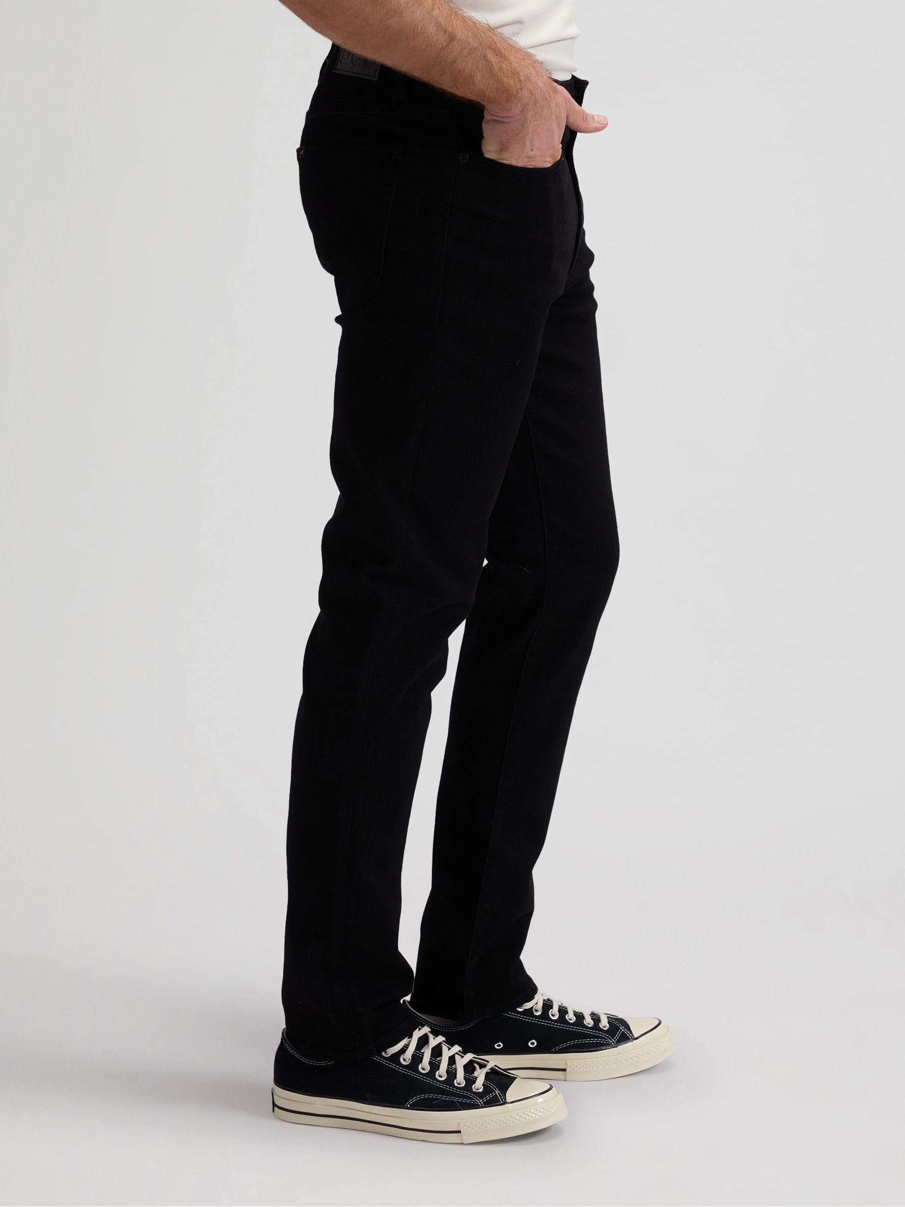 Buy Lee Black Straight Fit Extreme Motion MVP Jeans from Next USA