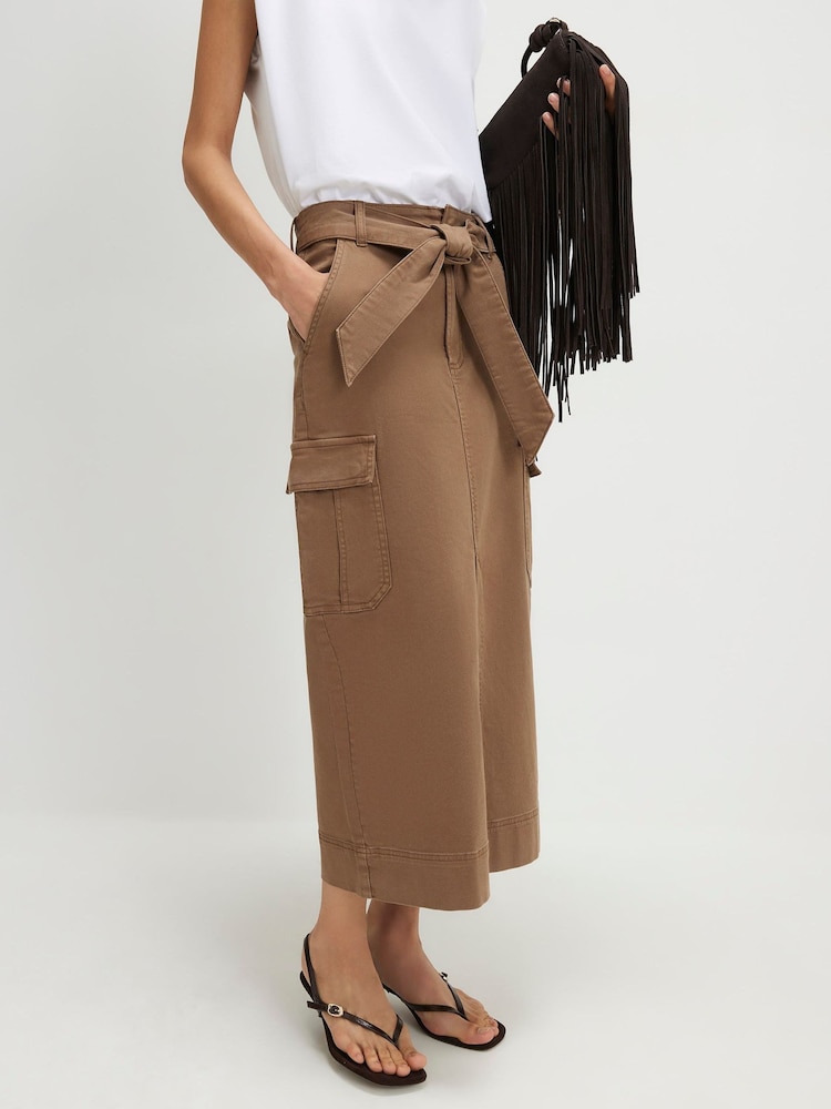 River Island Belted Utility Pencil Skirt - Imaginea 1 din 4