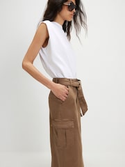 River Island Belted Utility Pencil Skirt - Imaginea 4 din 4