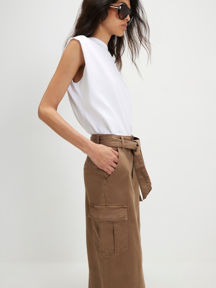 River Island Belted Utility Pencil Skirt - Imaginea 4 din 4