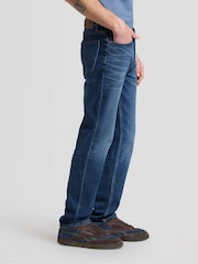 Lee Blue West Love It Loud Regular Straight Mid Washed Jeans - Image 4 of 6
