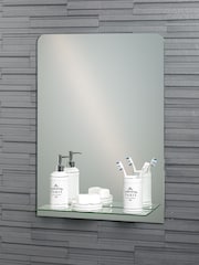 Showerdrape Rochester Rectangular Bathroom Mirror With Shelf - Image 1 of 4
