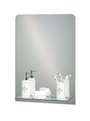 Showerdrape Rochester Rectangular Bathroom Mirror With Shelf - Image 2 of 4