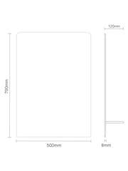 Showerdrape Rochester Rectangular Bathroom Mirror With Shelf - Image 4 of 4