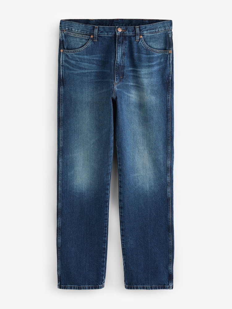 Azul oscuro - Vaqueros de corte cowboy originales efecto lavado 13MWZ Pacific de Wrangler - Imagen 1 de 1