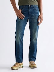 Մուգ կապույտ - Wrangler 13MWZ Pacific Wash օրիգինալ կովբոյական կտրվածքով ջինսեր - Պատկեր 2 6-ից