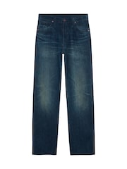 Մուգ կապույտ - Wrangler 13MWZ Pacific Wash օրիգինալ կովբոյական կտրվածքով ջինսեր - Պատկեր 5 6-ից