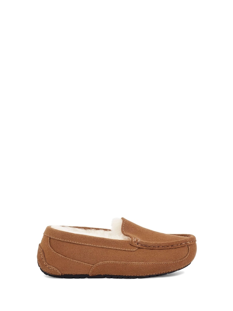 UGG Tan Brown Kids Ascot Slippers - Image 1 of 6