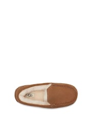 UGG Tan Brown Kids Ascot Slippers - Image 5 of 6