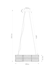 Smoke Grey Aria Chandelier Large Light - Image 5 of 7