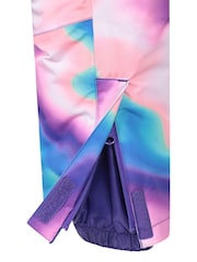 Mountain Warehouse Purple Cloud Printed Kids All in One Waterproof Snowsuit - Image 4 of 5