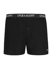 Lyle & Scott, gewebte Boxershorts aus 100 % Baumwolle im 2er-Pack - Bild 2 von 3