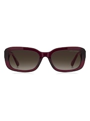 Бордовые солнцезащитные очки прямоугольной формы Marc Jacobs - Изображение 3 5
