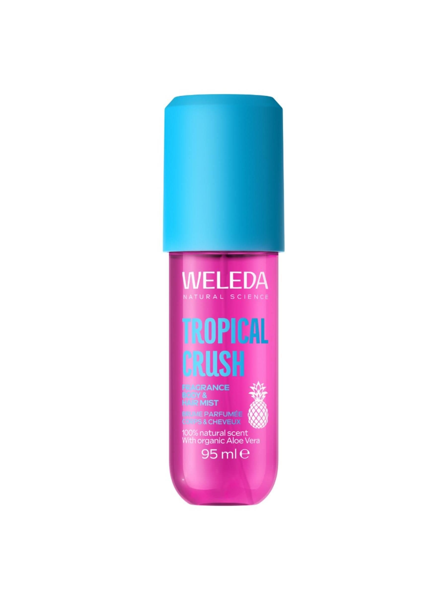 Weleda Tropical Crush Hair & Body Mist, Fragrance Mist with Aloe Vera, 100% Natural Fragrance Spray for Women, Lightweight & Long-Lasting, Vegan, 95ml - Image 4