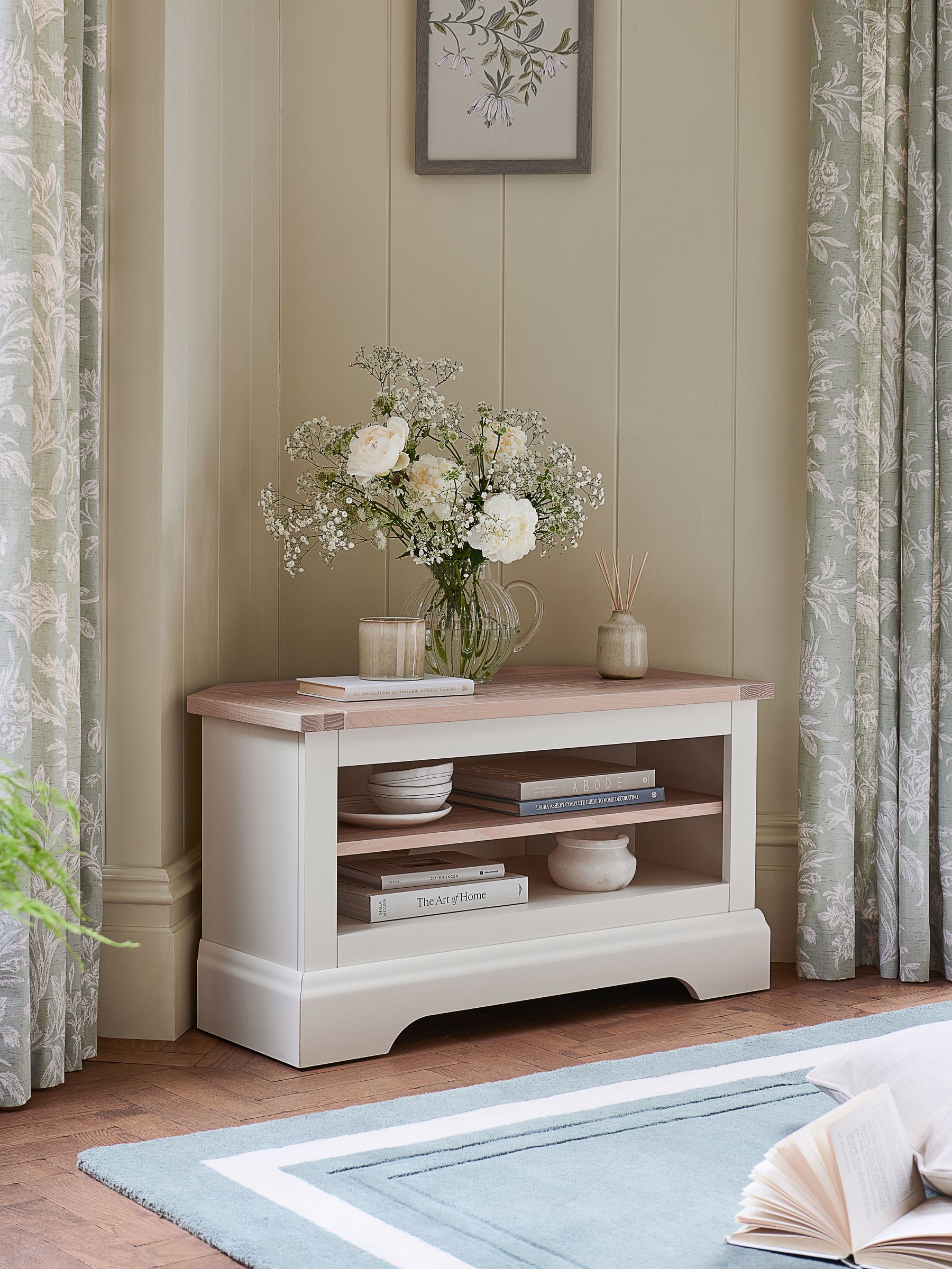 Buy Laura Ashley White Dorset Corner TV Stand from the Next UK online shop