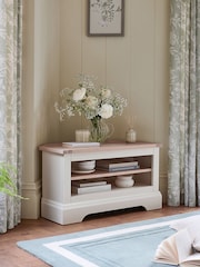 Laura Ashley White Dorset Corner TV Stand - Image 2 of 8