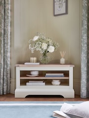 Laura Ashley White Dorset Corner TV Stand - Image 3 of 8
