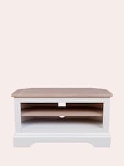 Laura Ashley White Dorset Corner TV Stand - Image 6 of 8