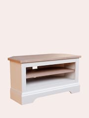Laura Ashley White Dorset Corner TV Stand - Image 7 of 8