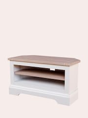 Laura Ashley White Dorset Corner TV Stand - Image 8 of 8