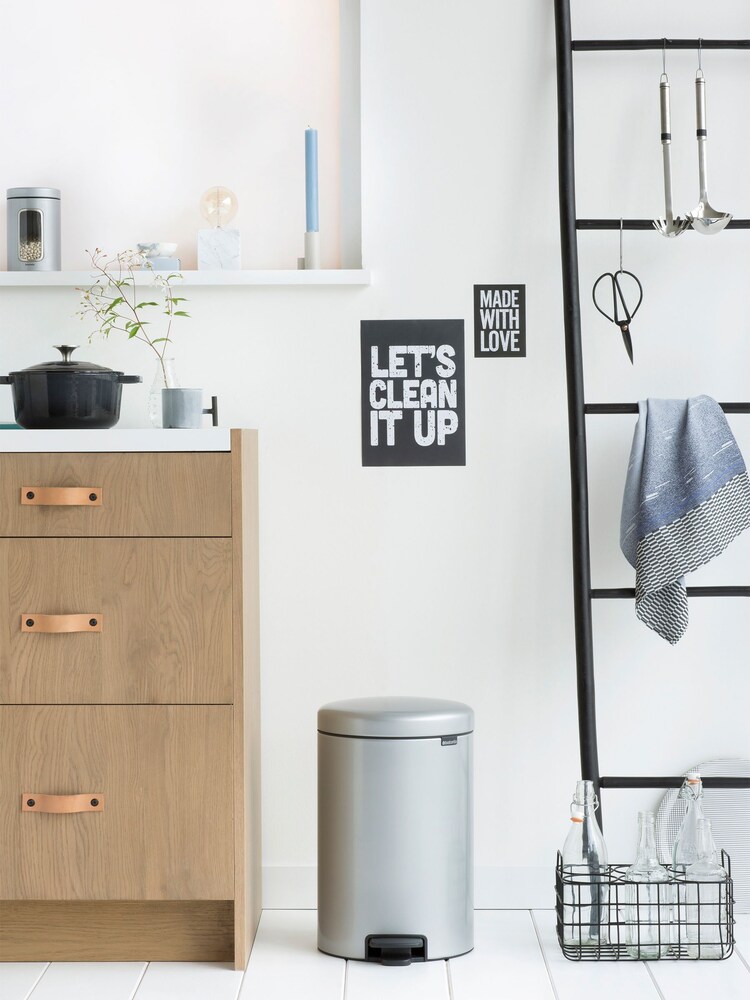 Brabantia Metallic Grey NewIcon 20L Pedal Bin - Image 1 of 5