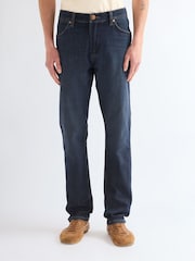 Wrangler Dark Blue Redford Moonlit Regular Tapered Jeans - Image 1 of 5