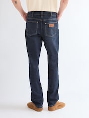 Wrangler Dark Blue Redford Moonlit Regular Tapered Jeans - Image 3 of 5