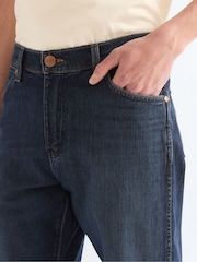 Wrangler Dark Blue Redford Moonlit Regular Tapered Jeans - Image 4 of 5