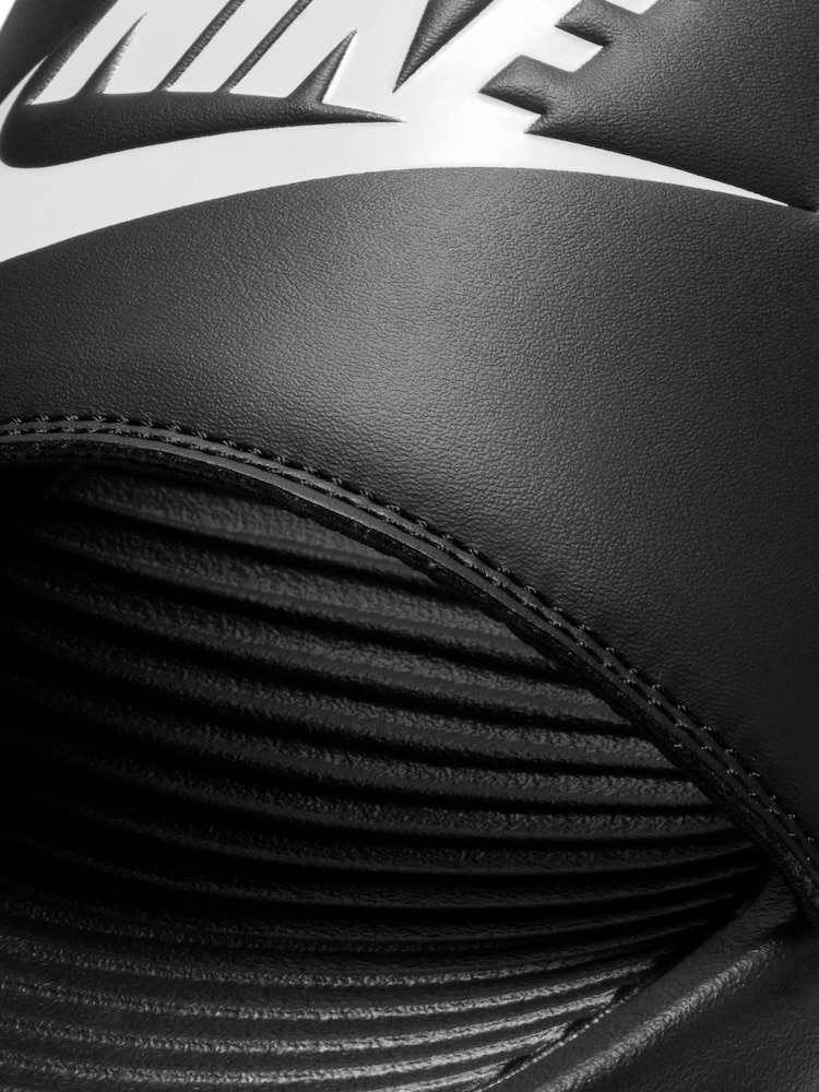 Nike Black/White Victori One Sliders - Image 6 of 6