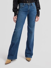 Lee Dark Blue Lana Country Mid Rise Bootcut Jeans - Image 2 of 6