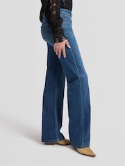 Lee Dark Blue Lana Country Mid Rise Bootcut Jeans - Image 4 of 6