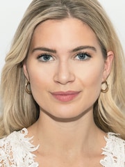 Ivory & Co Gold Copenhagen And Crystal Hoop Earrings - Image 4 of 5