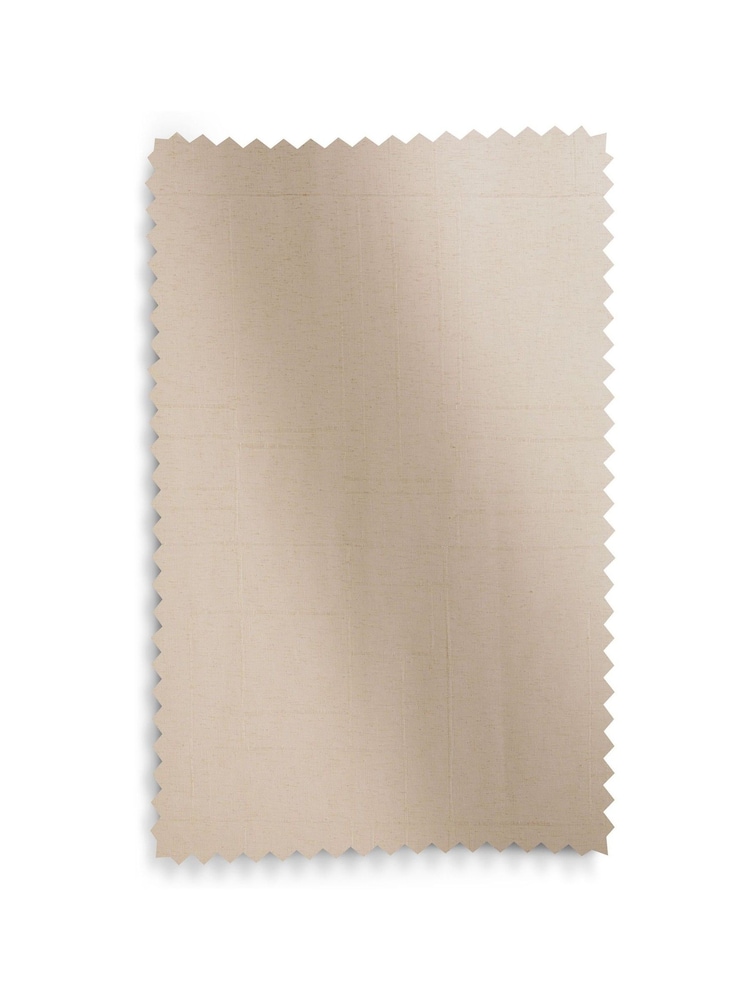 Natural Textured Voile Slot Top Unlined Sheer Panel Curtain - Image 5 of 5