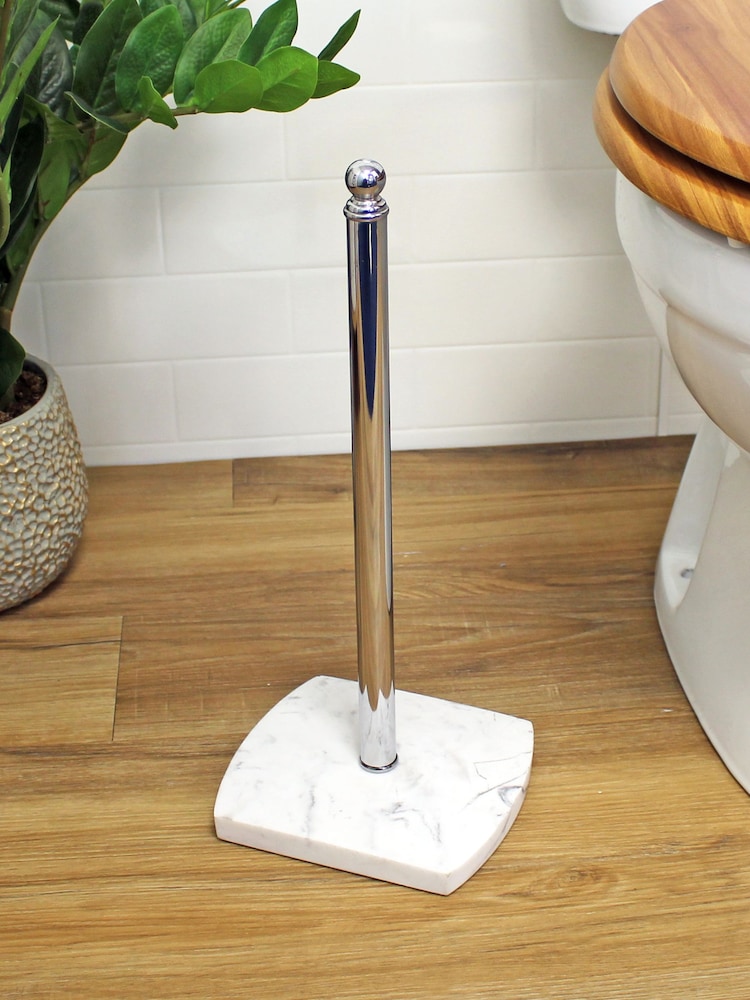 Showerdrape White Octavia Spare Toilet Paper Holder - Image 1 of 2 Showerdrape White Octavia Spare Toilet Paper Holder - Image 1 of 2