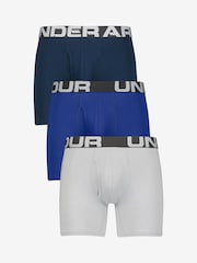 Under Armour Blue Charged Boxers 3 Pack - Image 1 of 8