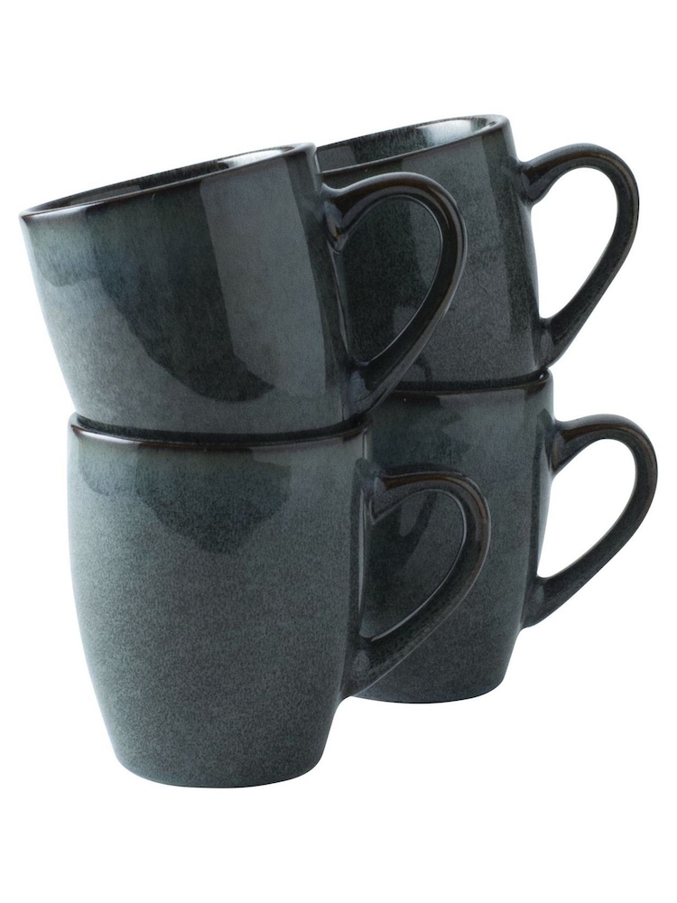 Dutch Rose Set of 4 Blue Serenity Mugs - Image 2 of 3