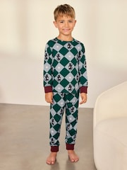 Chelsea Peers Kids Midnight Serenade/Moonlit Knight Print Lang Pysjamas Sett 2PK - Bilde 2 av 10