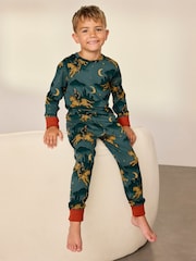 Chelsea Peers Kids Midnight Serenade/Moonlit Knight Print Lang Pysjamas Sett 2PK - Bilde 3 av 10