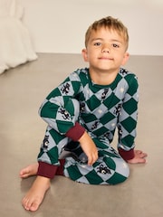 Chelsea Peers Kids Midnight Serenade/Moonlit Knight Print Lang Pysjamas Sett 2PK - Bilde 4 av 10