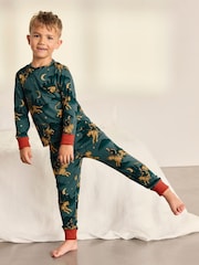 Chelsea Peers Kids Midnight Serenade/Moonlit Knight Print Lang Pysjamas Sett 2PK - Bilde 7 av 10