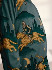 Chelsea Peers Kids Midnight Serenade/Moonlit Knight Print Lang Pysjamas Sett 2PK - Bilde 8 av 10