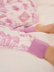 Chelsea Peers Natural Bedtime Stories Print Long Pyjama Set - Image 6 of 7