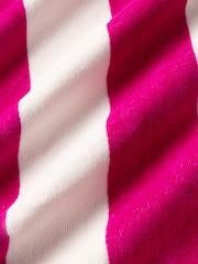 Chelsea Peers Cotton Towelling Stripe Long Dressing Gown - Attēls 8 no 8