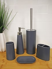 Showerdrape Grey Alto Set Of 5 Bathroom Accessories - Image 1 of 4