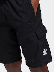 adidas Black Kids Originals Cargo Shorts - Image 3 of 6