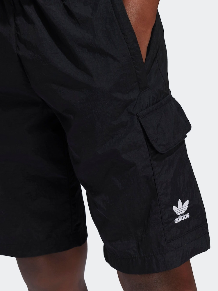 adidas Black Kids Originals Cargo Shorts - Image 3 of 6