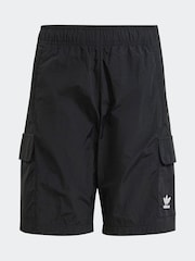 adidas Black Kids Originals Cargo Shorts - Image 6 of 6