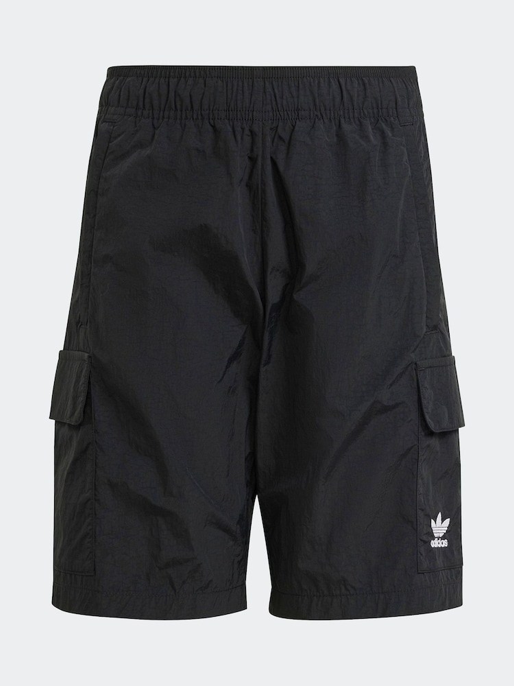 adidas Black Kids Originals Cargo Shorts - Image 6 of 6