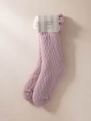Chelsea Peers Pink Chunky Knit Slipper Socks - Image 2 of 4